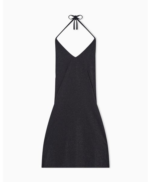 EMPORIO ARMANI（エンポリオアルマーニ）の「＜ZOZO限定＞【エンポリオ アルマーニ】ビーチドレス ライクラ／ルレックス（ワンピース・レディース・ブラック・MEDIUM/SMALL/X-SMALL）」の3枚目の写真