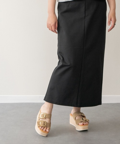 inter-chaussures(インターショシュール)の「【Oh my Sandals】ダブルバックル厚底ウエッジサンダル(E62500)(サンダル・レディース・ベージュ/ブラック・37/36/38/39)」の6枚目の写真