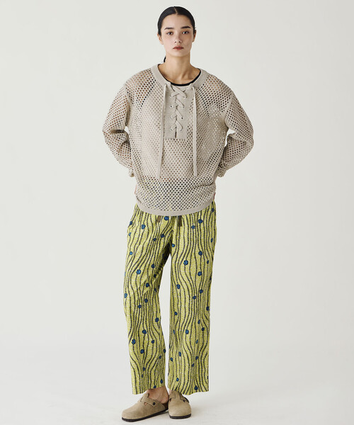 ADAWAS ニット・セーター レディース ADAWAS | メッシュ レースアップトップス WOMEN（ニット/セーター