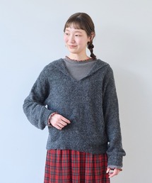 ペルーハンドニット VITOR BOUCLE セーラープルオーバー