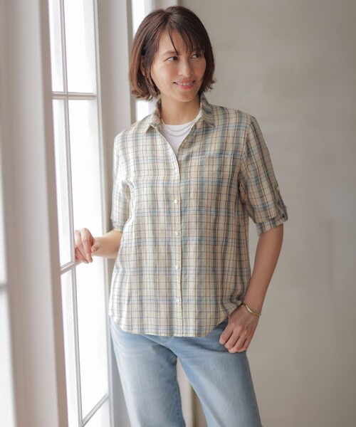 J.PRESS Ladies(J.プレス レディス)の「ロゴ Tシャツ(Tシャツ/カットソー・レディース・ライトグリーン系/ホワイト系/ブラック系1/ライトグレー系・SMALL)」の5枚目の写真