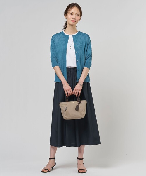 J.PRESS Ladies(J.プレス レディス)の「ロゴ Tシャツ(Tシャツ/カットソー・レディース・ライトグリーン系/ホワイト系/ブラック系1/ライトグレー系・SMALL)」の10枚目の写真