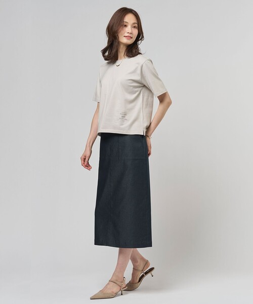 J.PRESS Ladies(J.プレス レディス)の「ロゴ Tシャツ(Tシャツ/カットソー・レディース・ライトグリーン系/ホワイト系/ブラック系1/ライトグレー系・SMALL)」の11枚目の写真
