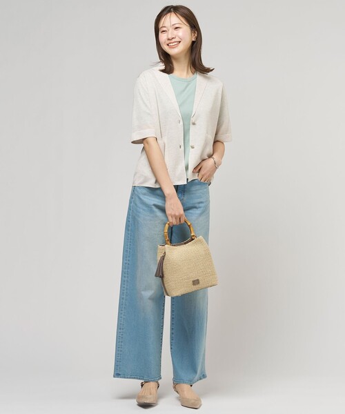 J.PRESS Ladies(J.プレス レディス)の「ロゴ Tシャツ(Tシャツ/カットソー・レディース・ライトグリーン系/ホワイト系/ブラック系1/ライトグレー系・SMALL)」の14枚目の写真