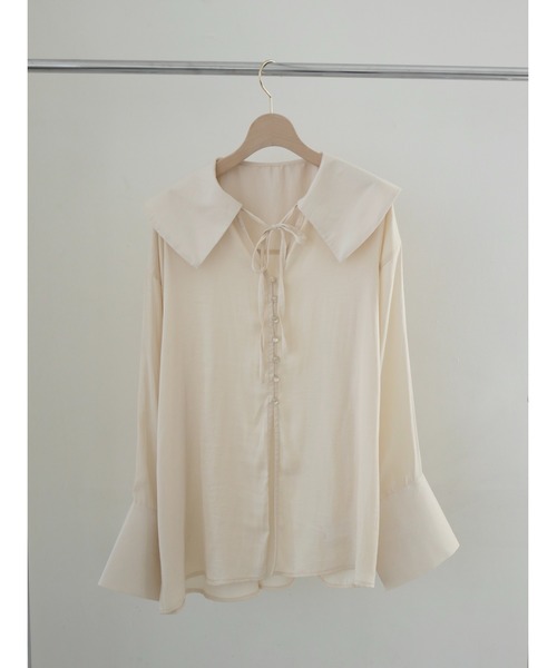 TRUNC(トランクエイティーエイト)の「Big Collar Skipper Blouse(シャツ/ブラウス・レディース・アイボリー・FREE)」の17枚目の写真