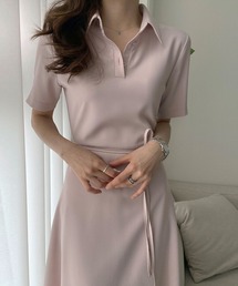 ポロカラーワンピース