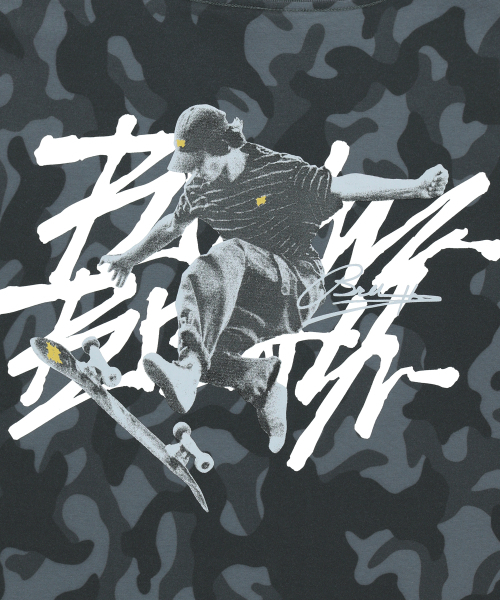 BROWNBREATH(ブラウンブレス)の「BREAK CAMO TEE - GREY(Tシャツ/カットソー・レディース・その他・SMALL/MEDIUM/LARGE/X-LARGE)」の2枚目の写真