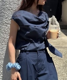 ストライプアレンジカラーブラウス