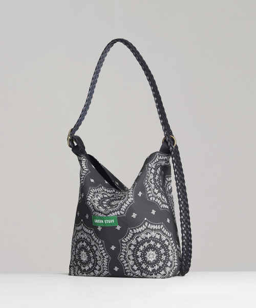 GREEN STUFF（グリーンスタッフ）の「belted bag B2 - paisley black（ショルダーバッグ・レディース・その他・FREE）」の2枚目の写真