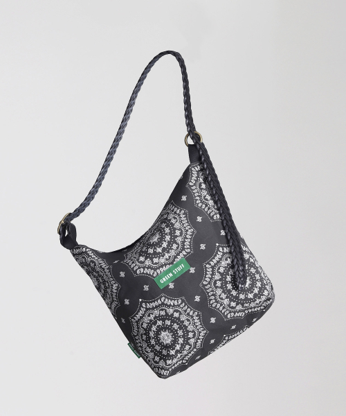 GREEN STUFF（グリーンスタッフ）の「belted bag B2 - paisley black（ショルダーバッグ・レディース・その他・FREE）」の3枚目の写真