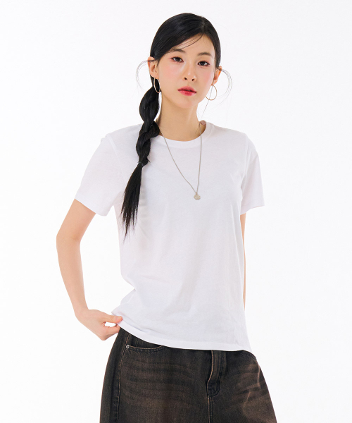 CHASECULT(チェイスカルト)の「共用2PACK半袖Tシャツ-FDZU8288A01(Tシャツ/カットソー・レディース・ホワイト・85/90/95/100/105/110/115)」の4枚目の写真