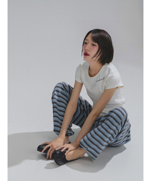 ANNEHEARTS(アンハーツ)の「Striped Easy Lounge Pants_BLUE(スウェットパンツ・レディース・その他・SMALL/MEDIUM)」の4枚目の写真