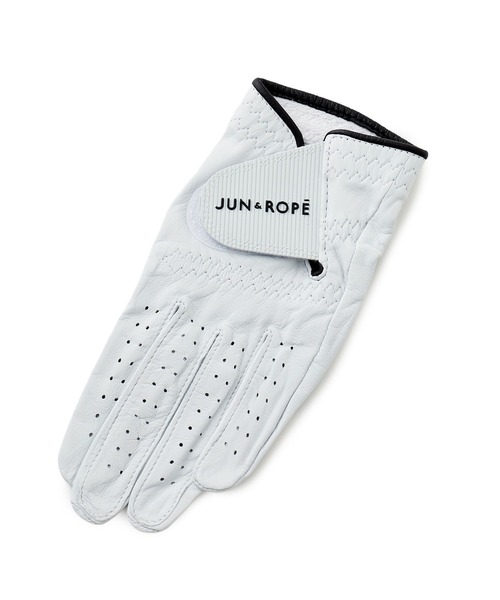 JUN&ROPE'(ジュンアンドロペ)の「【ForesaLinkコラボ】ロゴ入り本革グローブ(片手)/ユニセックス(手袋・メンズ・ブラック/ホワイト・18/19/20/21/25/24/23/22)」の2枚目の写真