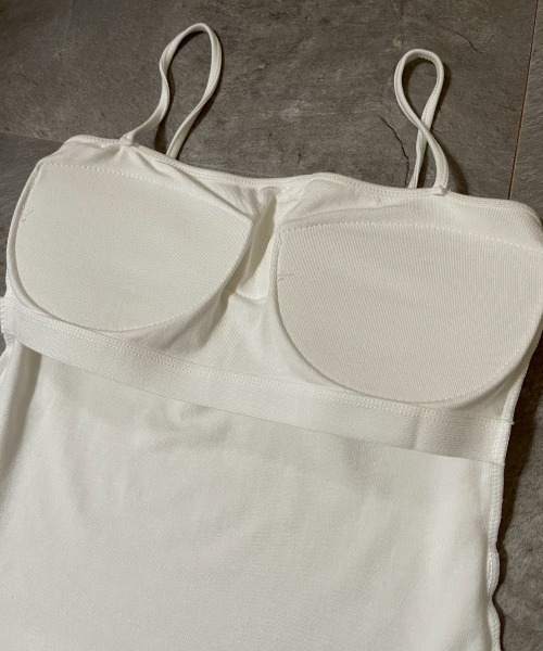 AMAIL（アマイル）の「Camisole Top（キャミソール・レディース・ブラック/ホワイト・FREE）」の4枚目の写真