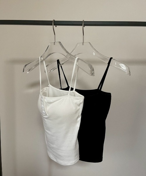 AMAIL（アマイル）の「Camisole Top（キャミソール・レディース・ブラック/ホワイト・FREE）」の9枚目の写真