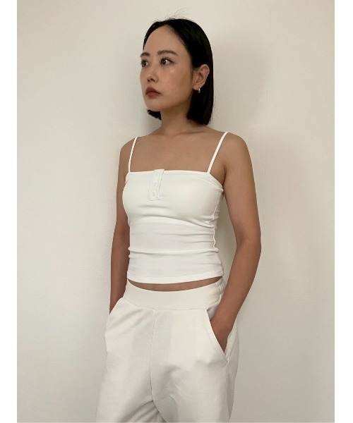 AMAIL（アマイル）の「Camisole Top（キャミソール・レディース・ブラック/ホワイト・FREE）」の6枚目の写真