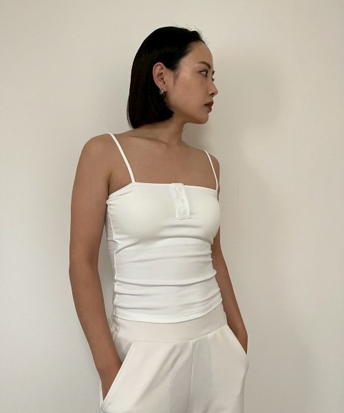 AMAIL（アマイル）の「Camisole Top（キャミソール・レディース・ブラック/ホワイト・FREE）」の8枚目の写真