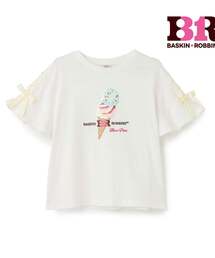 mezzo piano Junior | 【サーティワン アイスクリーム】【接触冷感】袖レースアップTシャツ(Tシャツ/カットソー)