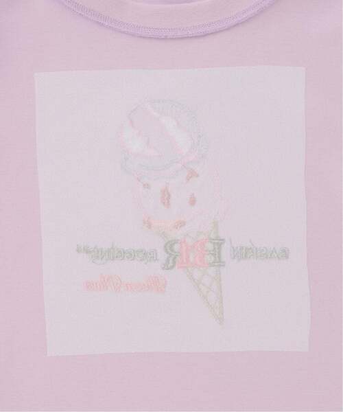 mezzo piano Junior(メゾピアノジュニア)の「【サーティワン アイスクリーム】【接触冷感】袖レースアップTシャツ(Tシャツ/カットソー・キッズ・エメラルド/オフホワイト/ラベンダー・S:140cm/L:160cm/M:150cm)」の5枚目の写真