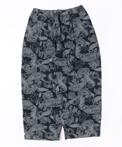 チャイハネ(チャイハネ)の「【チャイハネ】段通ペイズリー柄MEN'Sデニムワイドパンツ(デニムパンツ・メンズ・ネイビー/ライトブルー・FREE)」の1枚目の写真