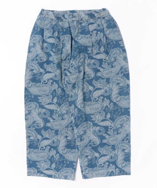 チャイハネ(チャイハネ)の「【チャイハネ】段通ペイズリー柄MEN'Sデニムワイドパンツ(デニムパンツ・メンズ・ネイビー/ライトブルー・FREE)」の2枚目の写真