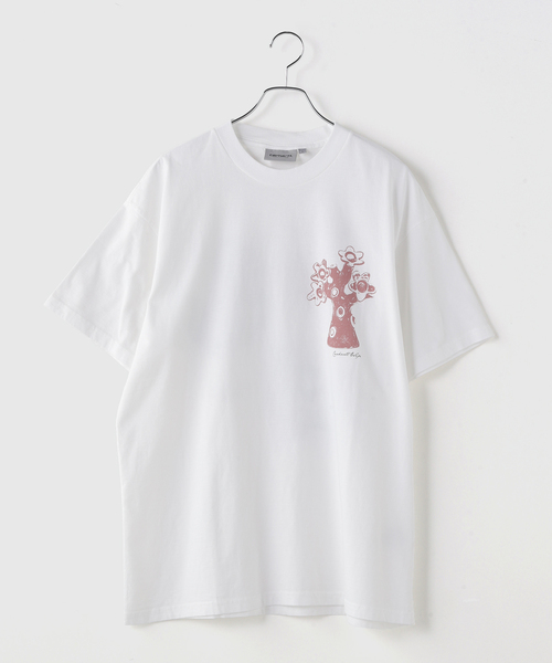 Carhartt WIP(カーハートダブリューアイピー)の「CARHARTT WIP / カーハート ダブリューアイピー S/S FORMA T-SHIRT(Tシャツ/カットソー・メンズ・ホワイト/ライトグリーン・LARGE/MEDIUM)」の1枚目の写真