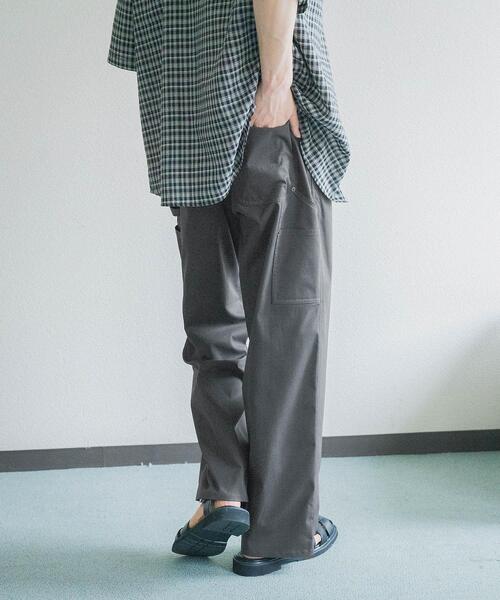 SENSE OF PLACE by URBAN RESEARCH（センスオブプレイスバイアーバンリサーチ）の「ペインターワイドスラックス（その他パンツ・メンズ・チャコールグレー/ブラウン・MEDIUM/LARGE）」の2枚目の写真