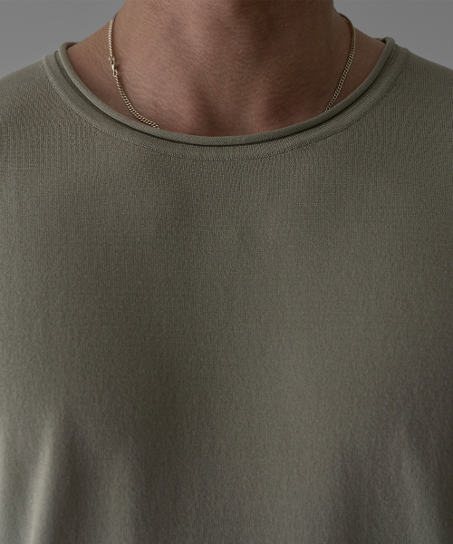 BOWLOW PRODUCT（バウロープロダクト）の「パターンマッスルヘンリネックニットティー[ブラック]（Tシャツ/カットソー・メンズ・その他・X-LARGE/LARGE/MEDIUM）」の5枚目の写真
