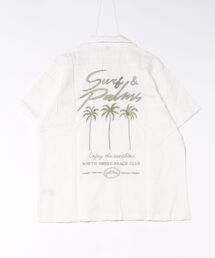 【Kahiko】SURF&Palms カホヌアMEN'S開襟シャツ