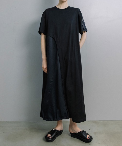 MARECHAL TERRE(マルシャルテル)の「ミリタリーコンビネーションドレス(ワンピース・レディース・カーキ/チャコールグレー/ネイビー/ブラック・MEDIUM)」の2枚目の写真