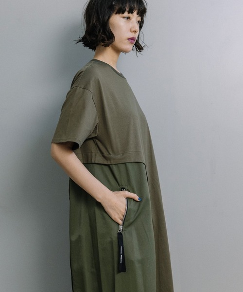MARECHAL TERRE(マルシャルテル)の「ミリタリーコンビネーションドレス(ワンピース・レディース・カーキ/チャコールグレー/ネイビー/ブラック・MEDIUM)」の21枚目の写真