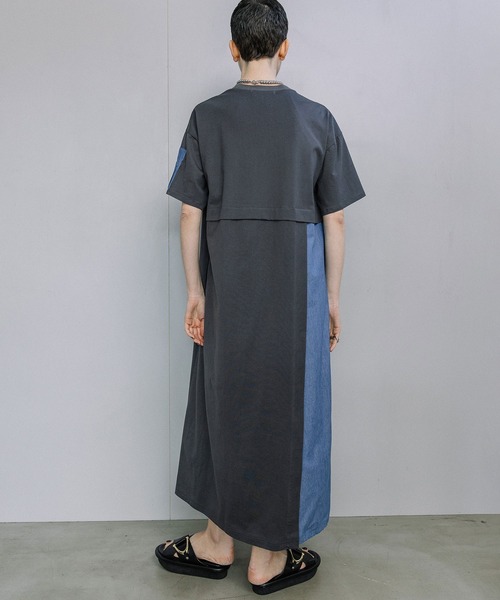 MARECHAL TERRE(マルシャルテル)の「ミリタリーコンビネーションドレス(ワンピース・レディース・カーキ/チャコールグレー/ネイビー/ブラック・MEDIUM)」の15枚目の写真