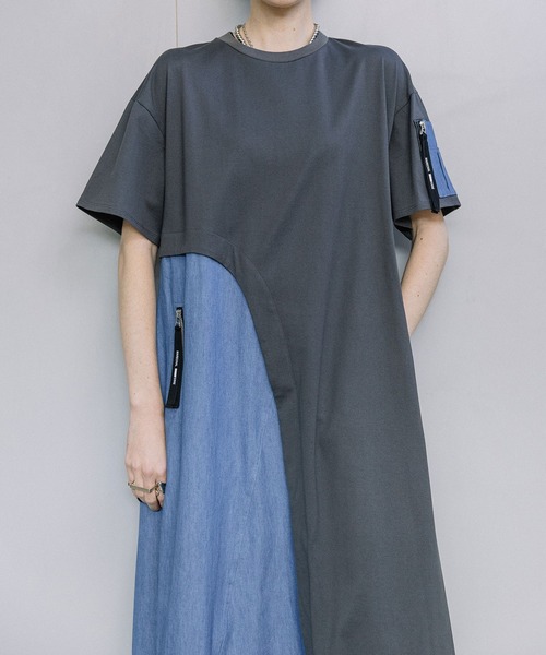 MARECHAL TERRE(マルシャルテル)の「ミリタリーコンビネーションドレス(ワンピース・レディース・カーキ/チャコールグレー/ネイビー/ブラック・MEDIUM)」の18枚目の写真