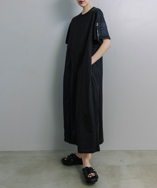 MARECHAL TERRE(マルシャルテル)の「ミリタリーコンビネーションドレス(ワンピース・レディース・カーキ/チャコールグレー/ネイビー/ブラック・MEDIUM)」の9枚目の写真