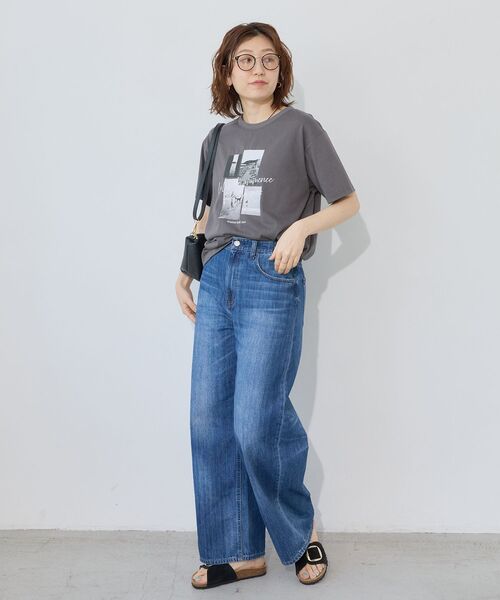 le.coeur blanc（ルクールブラン）の「コラージュフォトTEE（Tシャツ/カットソー・レディース・オフホワイト/チャコールグレー・38）」の13枚目の写真