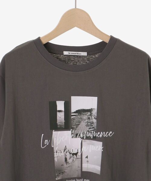 le.coeur blanc（ルクールブラン）の「コラージュフォトTEE（Tシャツ/カットソー・レディース・オフホワイト/チャコールグレー・38）」の15枚目の写真