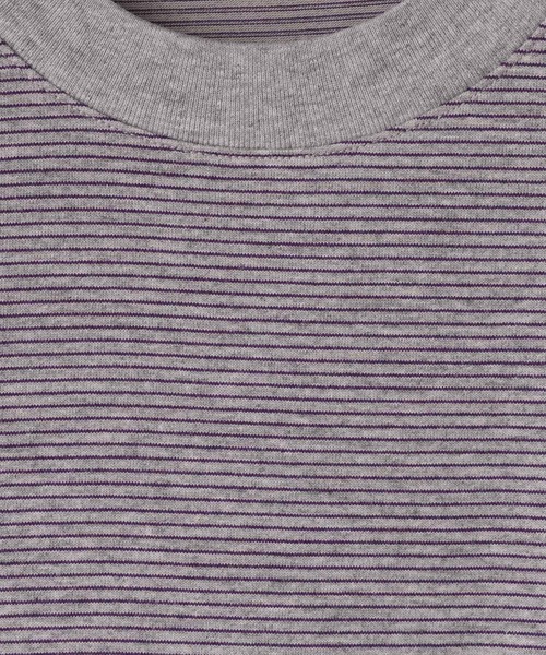 LOWRYS FARM（ローリーズファーム）の「【LFM(U)】ミジンボーダーＴＥＥ　1023540（Tシャツ/カットソー・メンズ・ブラック/グレー/ブルー・MEDIUM/LARGE）」の11枚目の写真