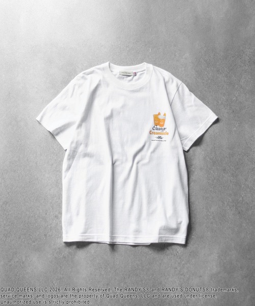 GOOD ROCK SPEED(グッドロックスピード)の「GOOD ROCK SPEED/RANDYS DONUTS TSHIRT(Tシャツ/カットソー・レディース・ホワイト・ONE SIZE)」の1枚目の写真