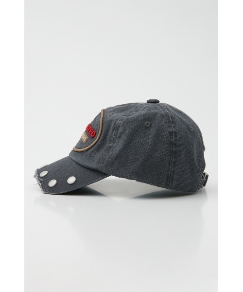 SLY（スライ）の「BIG STUDS CAP ビッグスタッズキャップ（キャップ・レディース・ライトブラック/マルチ・FREE）」の3枚目の写真