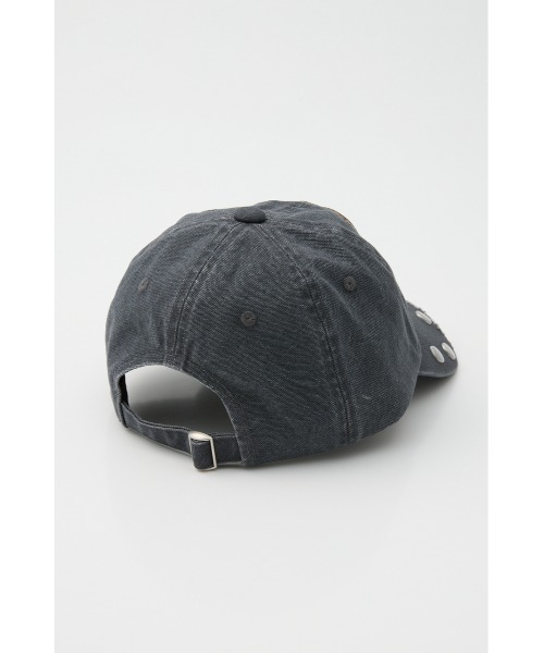 SLY（スライ）の「BIG STUDS CAP ビッグスタッズキャップ（キャップ・レディース・ライトブラック/マルチ・FREE）」の4枚目の写真