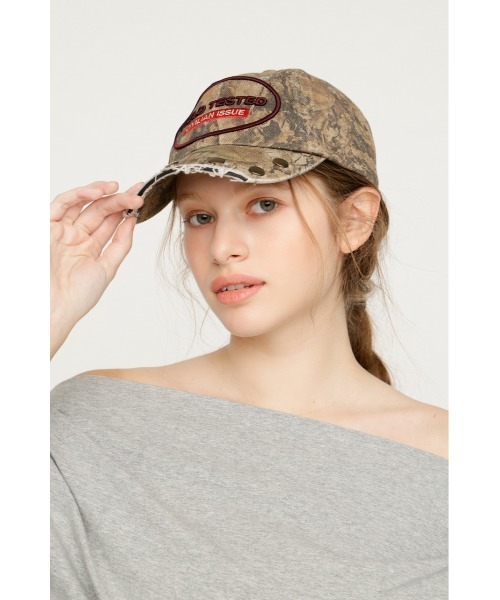SLY（スライ）の「BIG STUDS CAP ビッグスタッズキャップ（キャップ・レディース・ライトブラック/マルチ・FREE）」の18枚目の写真