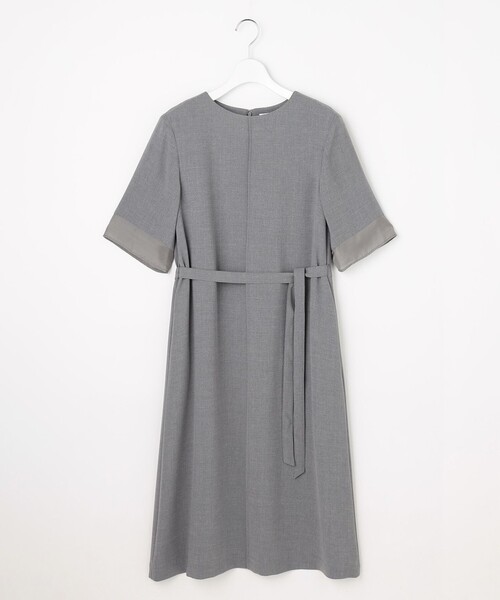 J.PRESS(ジェイプレス)の「【セットアップ対応】MELANGE ライトツイル ワンピース(ワンピース・レディース・ライトグレー系・9/11)」の4枚目の写真
