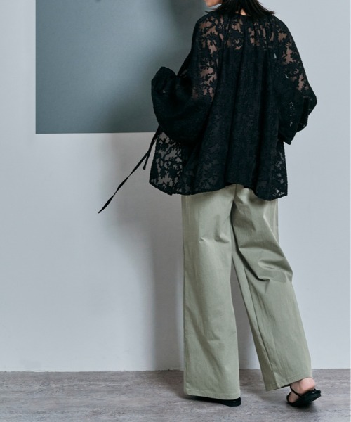 W:Huku(フーク)の「シャーリングベイカーパンツ(その他パンツ・レディース・ブラック/アッシュグレー・L/M)」の10枚目の写真