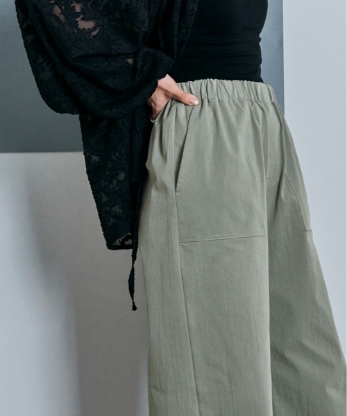 W:Huku(フーク)の「シャーリングベイカーパンツ(その他パンツ・レディース・ブラック/アッシュグレー・L/M)」の13枚目の写真