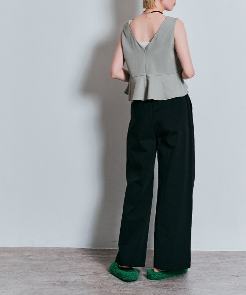 W:Huku(フーク)の「シャーリングベイカーパンツ(その他パンツ・レディース・ブラック/アッシュグレー・L/M)」の14枚目の写真