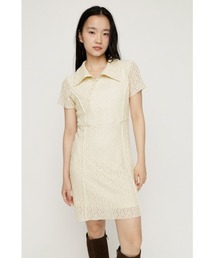 ASYMMETRY PLEATS S/OP アシンメトリープリーツショートワンピース 春