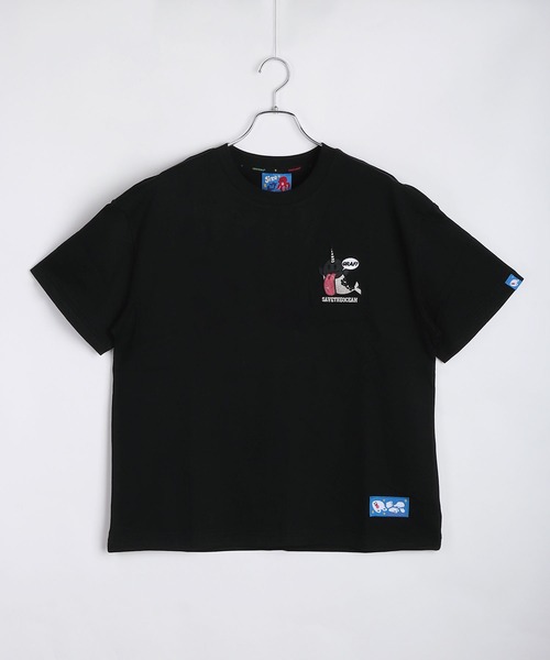 GRAF&WU（グラフアンドユー）の「GRAF&WU グラフアンドウー 12ベロ ゴーストキャラクター 刺繍 オーバーサイズ 半袖Tシャツ 海洋生物 メンタルヘルス（Tシャツ/カットソー・メンズ・ホワイト/ブラック/サックスブルー/オートミール/ブラック系その他・M/L/XL）」の16枚目の写真