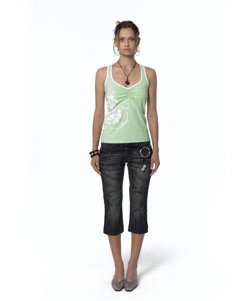KASHIKO(カシコ)の「Lily Racerback Top Lime(Tシャツ/カットソー・レディース・その他・MEDIUM/SMALL)」の2枚目の写真