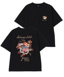 《WEB&DEPOT限定》SOUVENIR EMBROIDERY T-SHIRT / スーベニア 刺しゅう 半袖Tシャツ / AVIREX / アヴィレックス