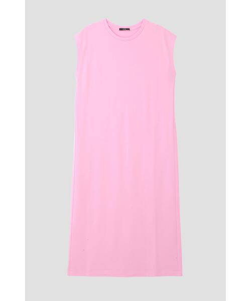 YLEVE(イレーヴ)の「YLEVE / ORGANIC COTTON BIO NO SLEEVE ONE PIECE(ワンピース・レディース・ピンク/ブラウン/ネイビー・1)」の1枚目の写真